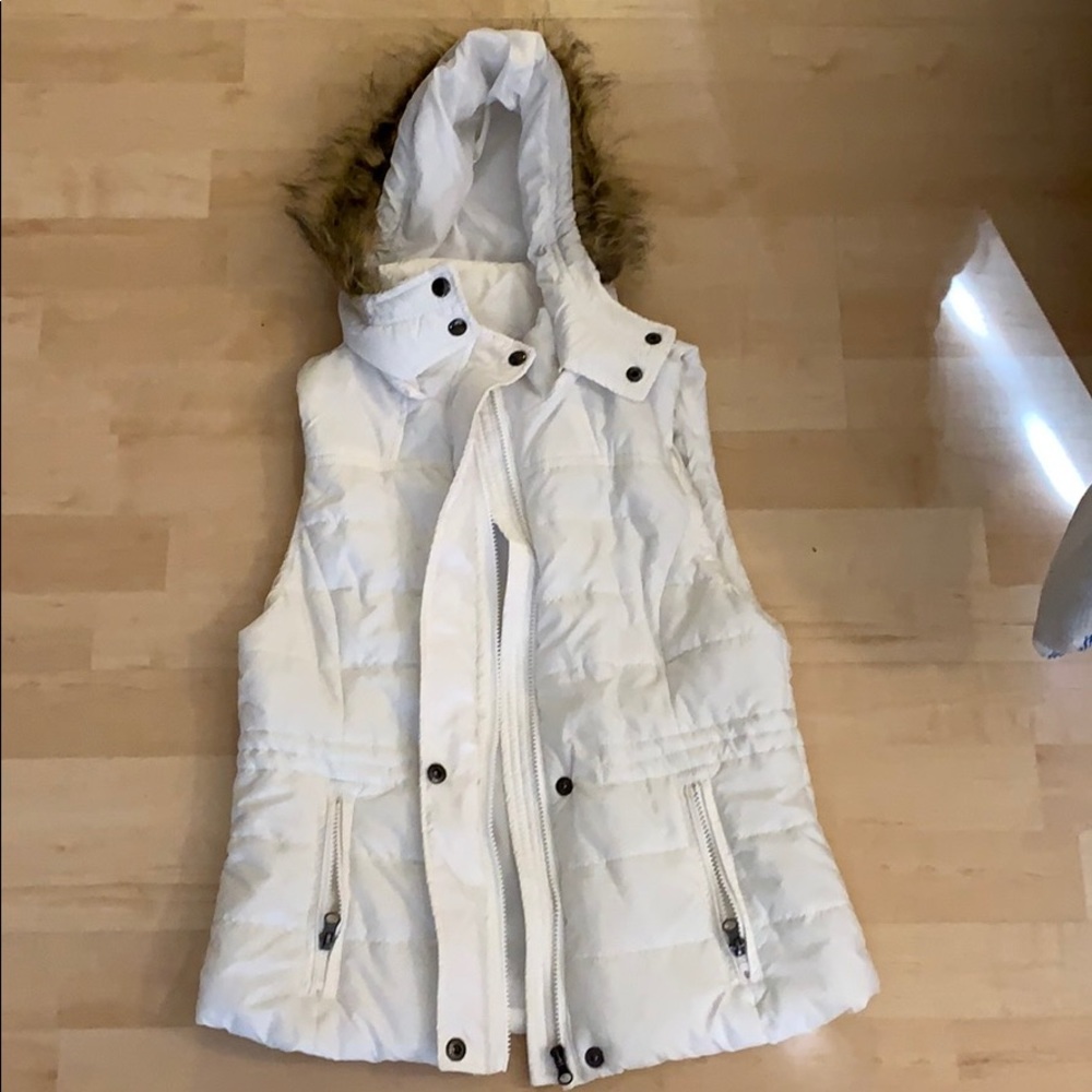 juniors american rag white vest